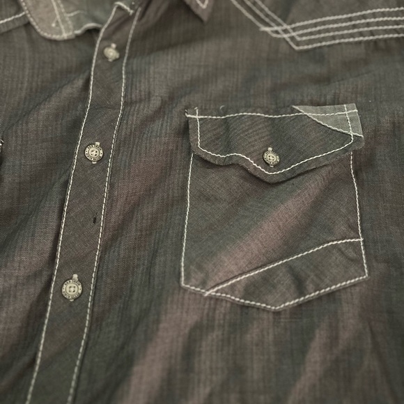 BKE Men’s Black Shirt with White Stitching size XL - Picture 3 of 4